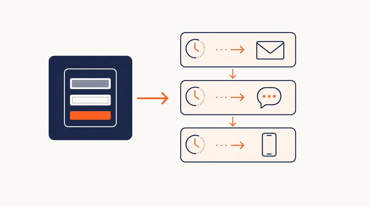 How marketing automation triggers and workflows work, from form submission to timed follow-up actions