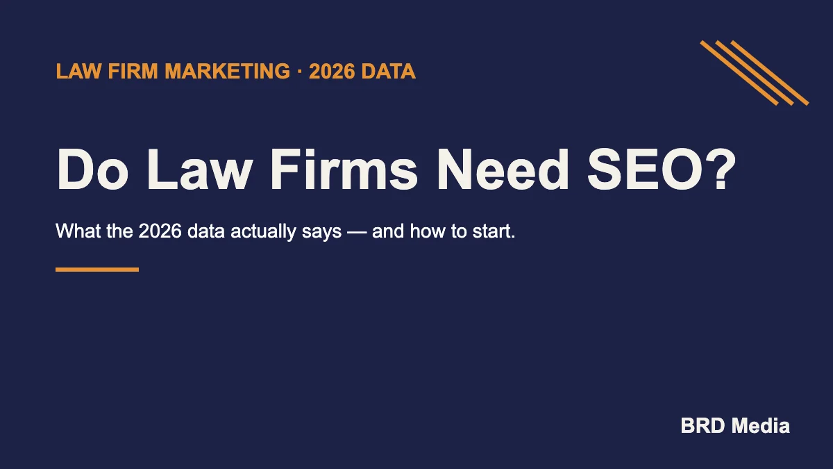 Do law firms need SEO 2026 data