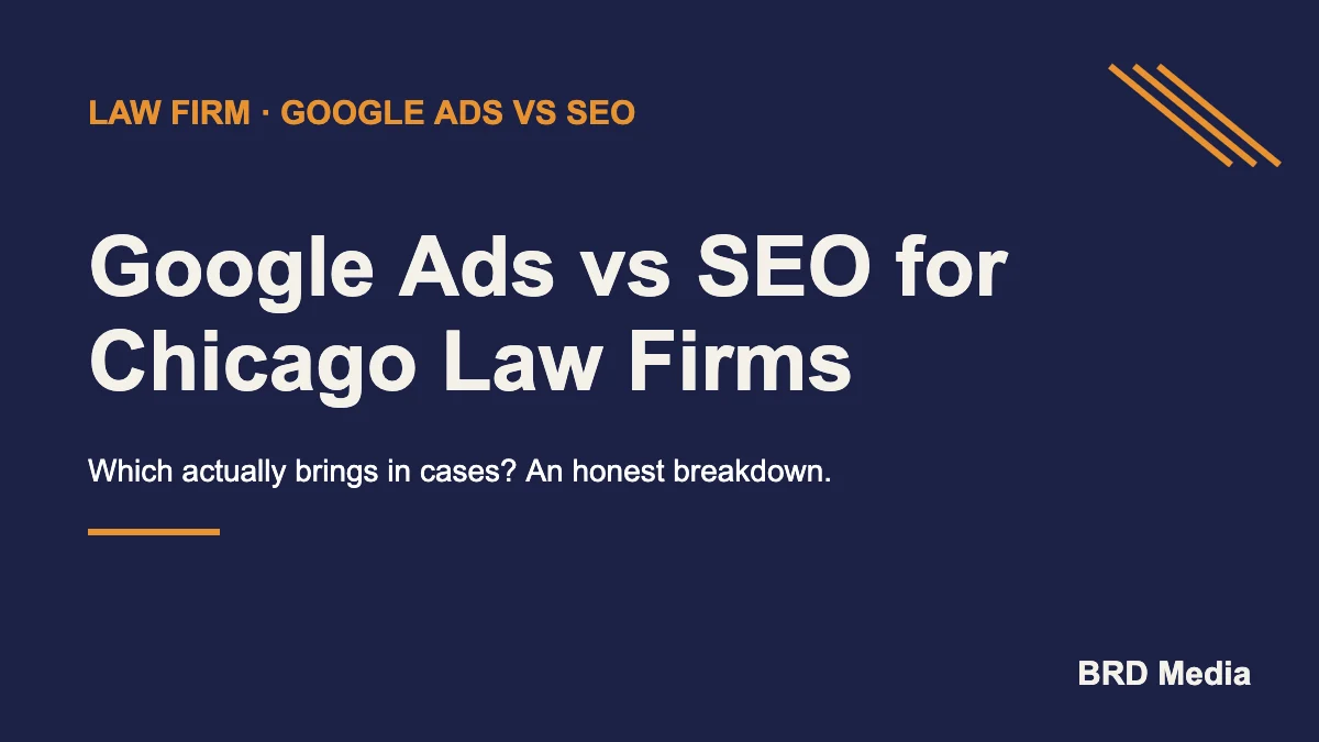 Google Ads vs SEO for law firms compared