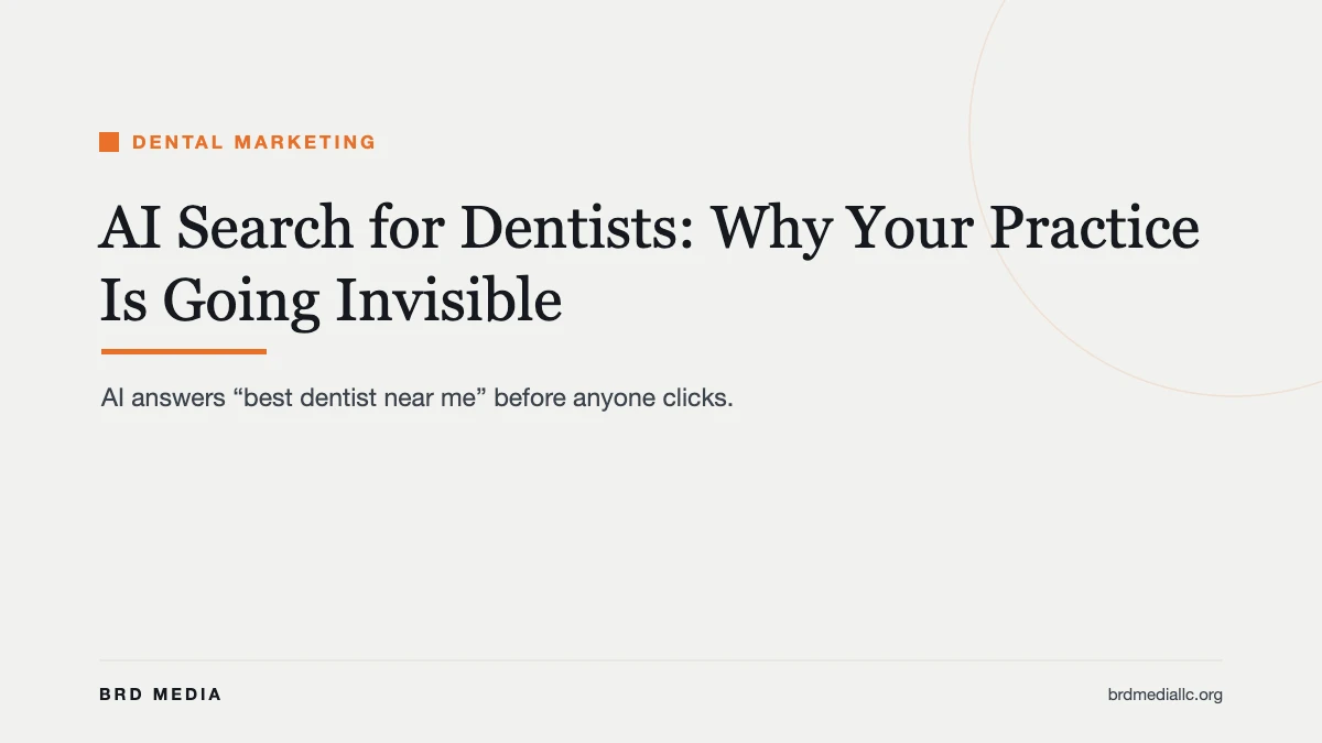 AI search for dentists in 2026