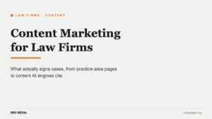 content marketing for law firms