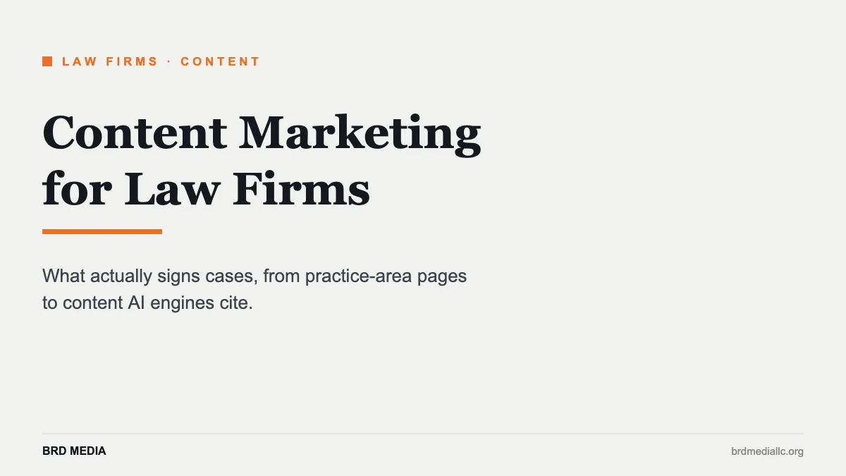 content marketing for law firms