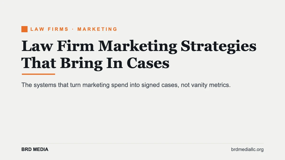 law firm marketing strategies