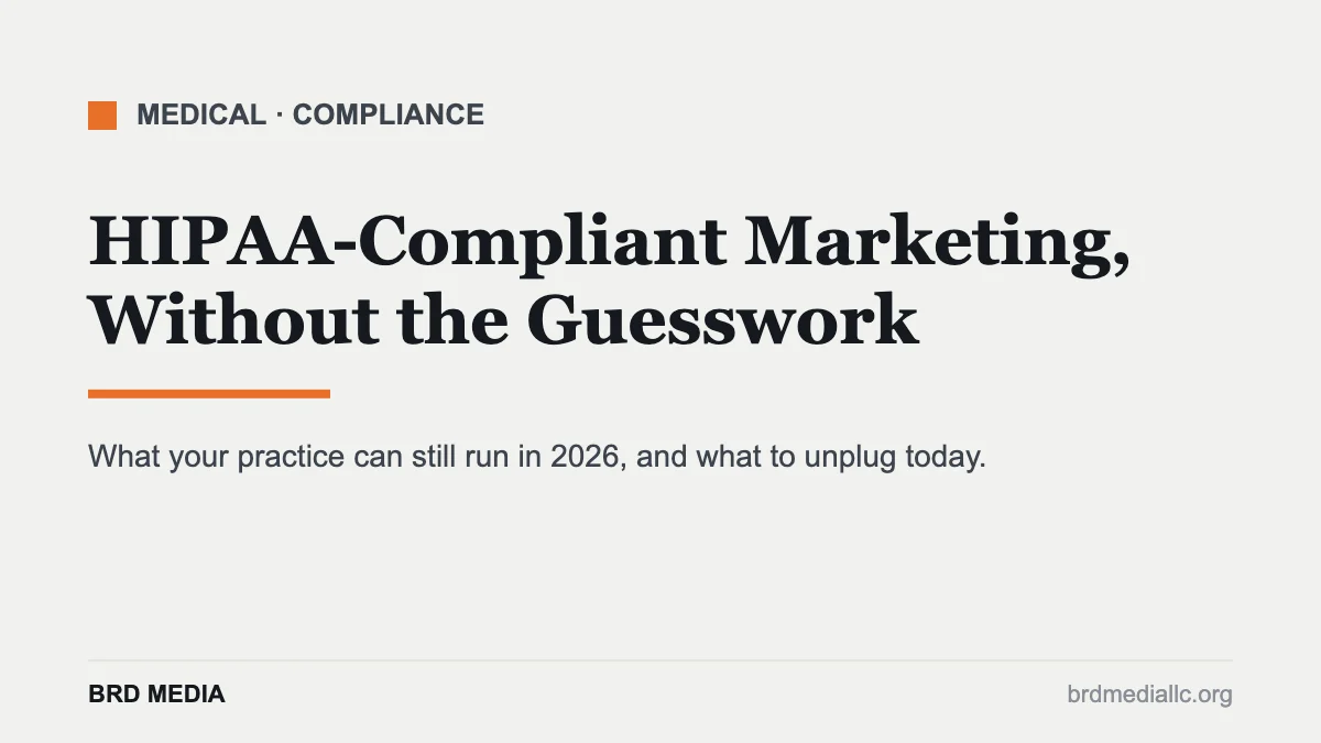 HIPAA compliant marketing