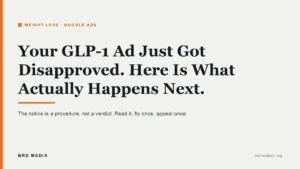 glp-1 ad disapproved google