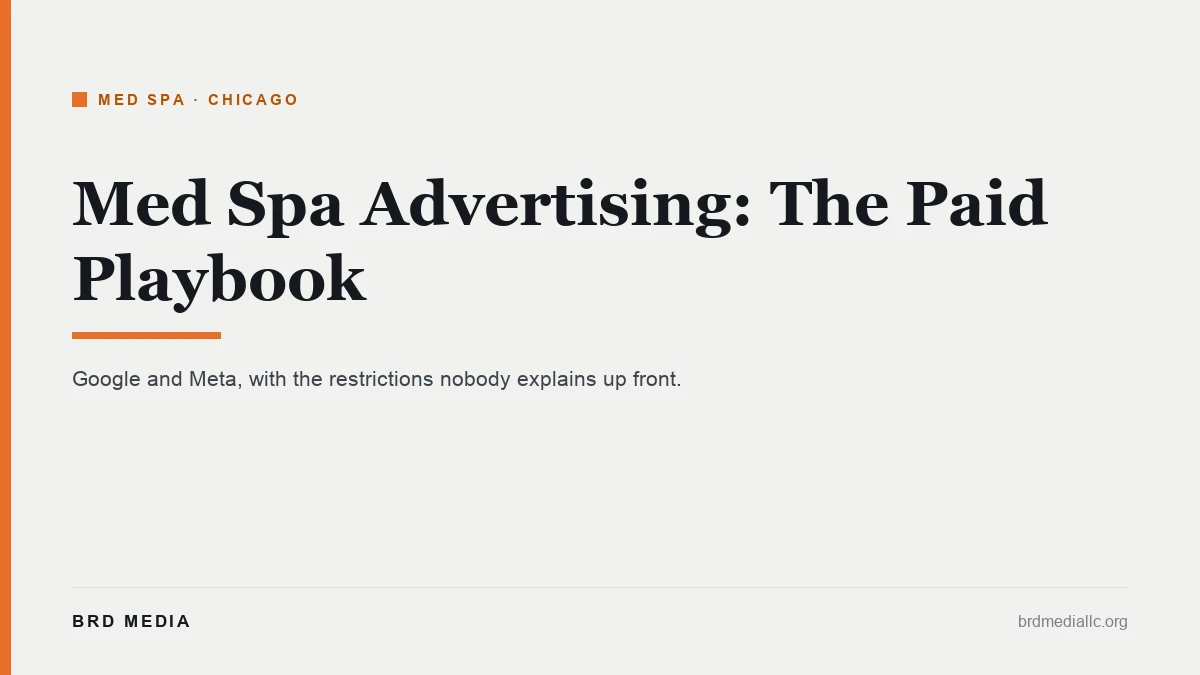 med spa advertising