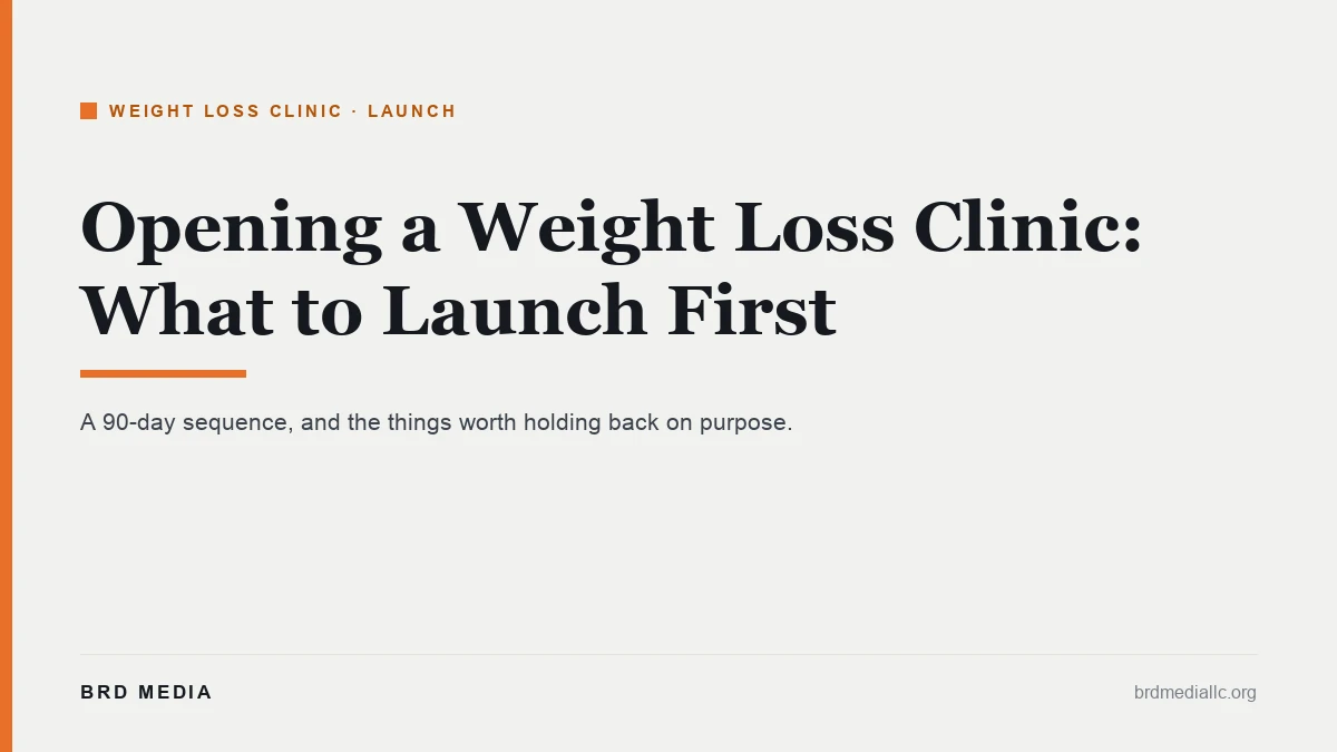 weight loss clinic launch first 90 days