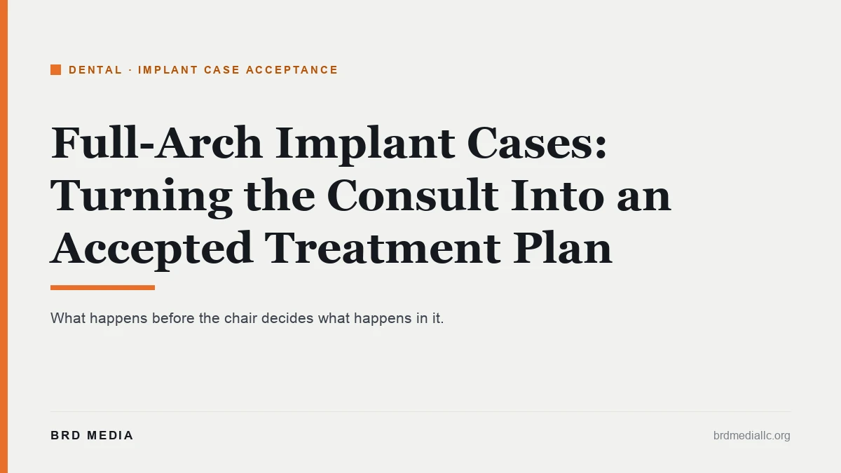 full arch implant case acceptance