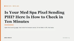 is your med spa pixel sending phi
